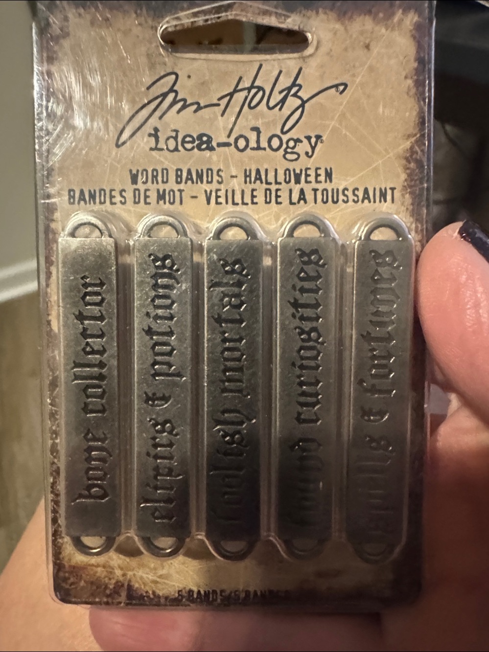 Tim Holtz Idea-ology Word Bands Halloween